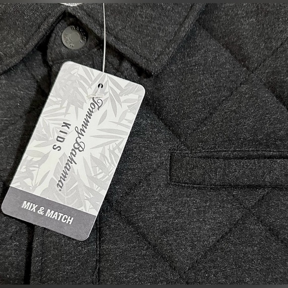 Tommy Bahama Quilted Jacket W/ Flannel lining Size Medium Charcoal Gray NWT - Picture 3 of 11